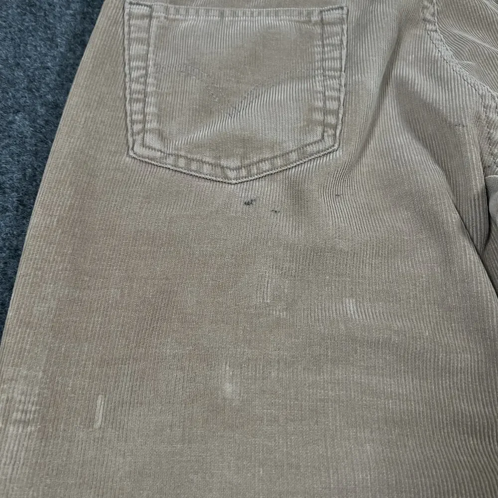 Levis 527 Low Boot Cut Corduroy Pants Mens 34x33 Brown Vintage Y2k Jeans